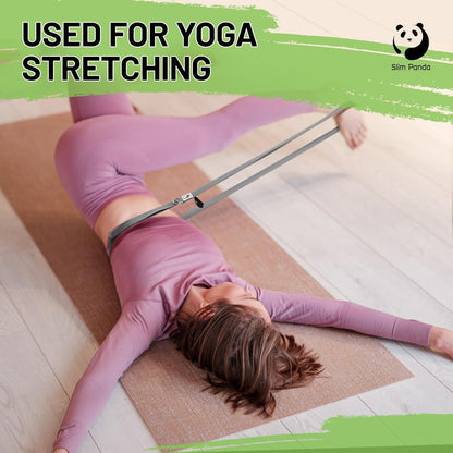 Yoga Strap for Stretching,Cotton Yoga Strap with Adjustable D-Ring Buckle,Non-Elastic Yoga Belt for Pilates,Gym Workouts,Physical Therapy,Improve Flexibility